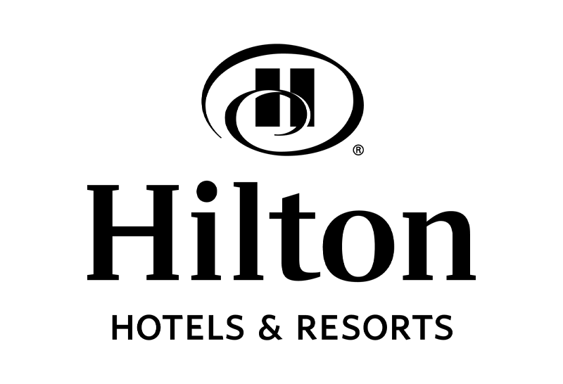 Hilton black and white logo